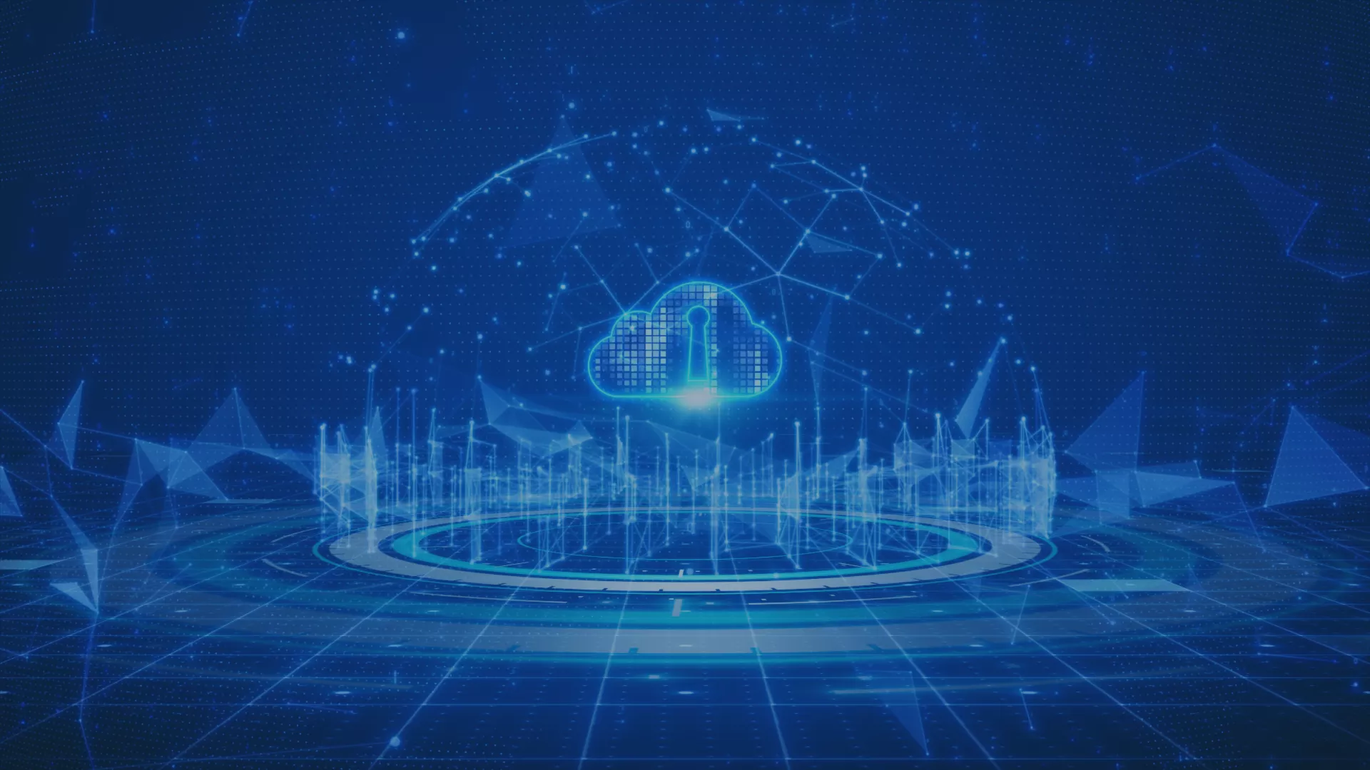 Symbolbild für IT-Sicherheit und Datenanalyse: Mehrere Personen arbeiten an einem Tisch mit Laptop, Tablet, Notizen und Taschenrechner. Über das Bild sind digitale Symbole für Datenschutz und Cybersicherheit gelegt. Das Bild repräsentiert zentrale Datenverwaltung und sichere Kundenanalyse mit Microsoft Dynamics 365 Customer Insights Data.