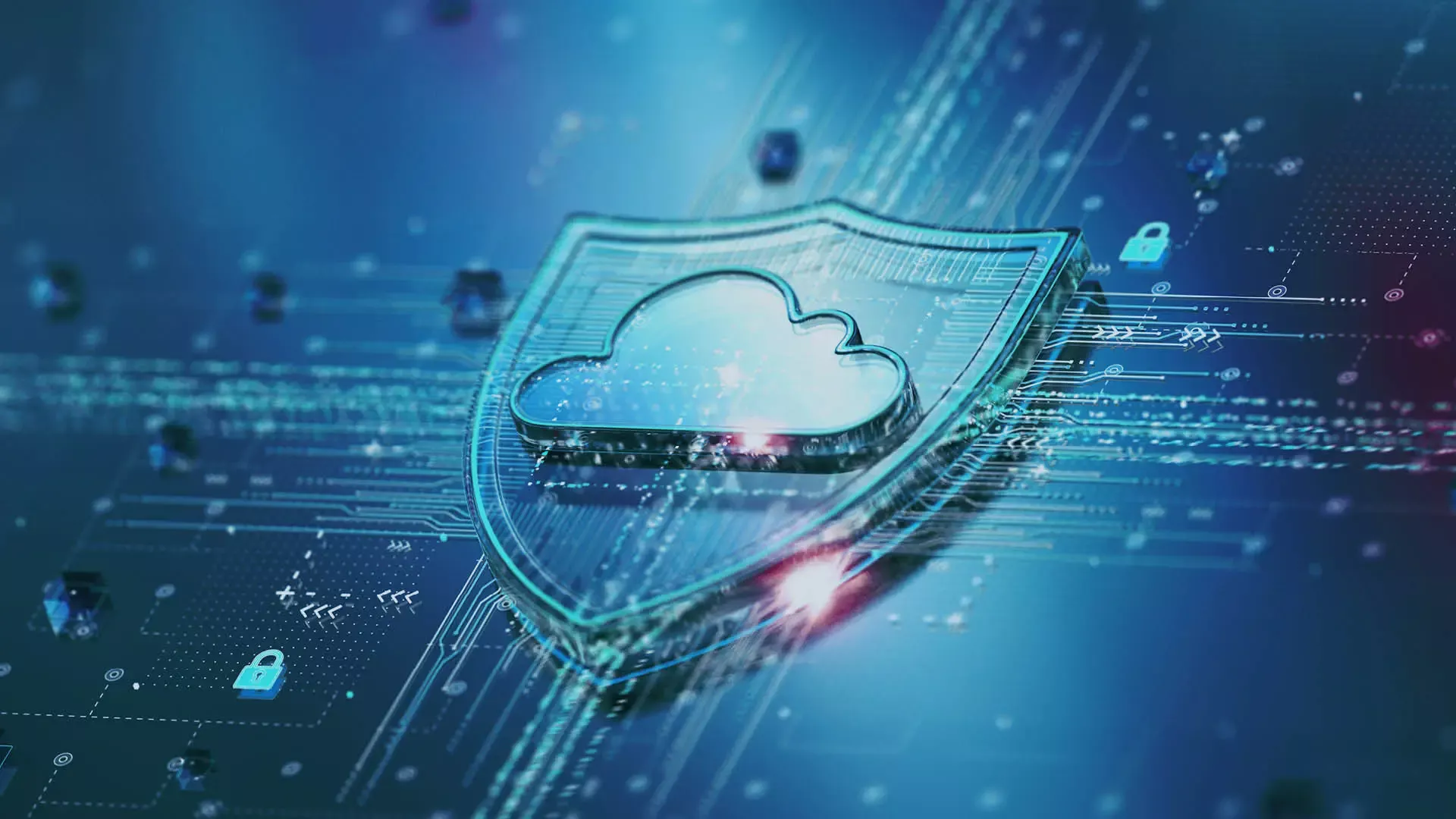 Abgesichert durch die Secure Service Edge mit Firewall, VPN, Load Balancer und SD-WAN.